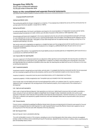 Dangote Flour Mill annual report 2018