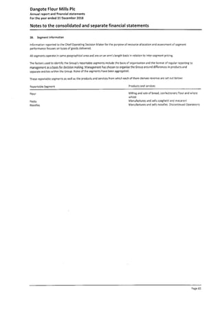 Dangote Flour Mill annual report 2018