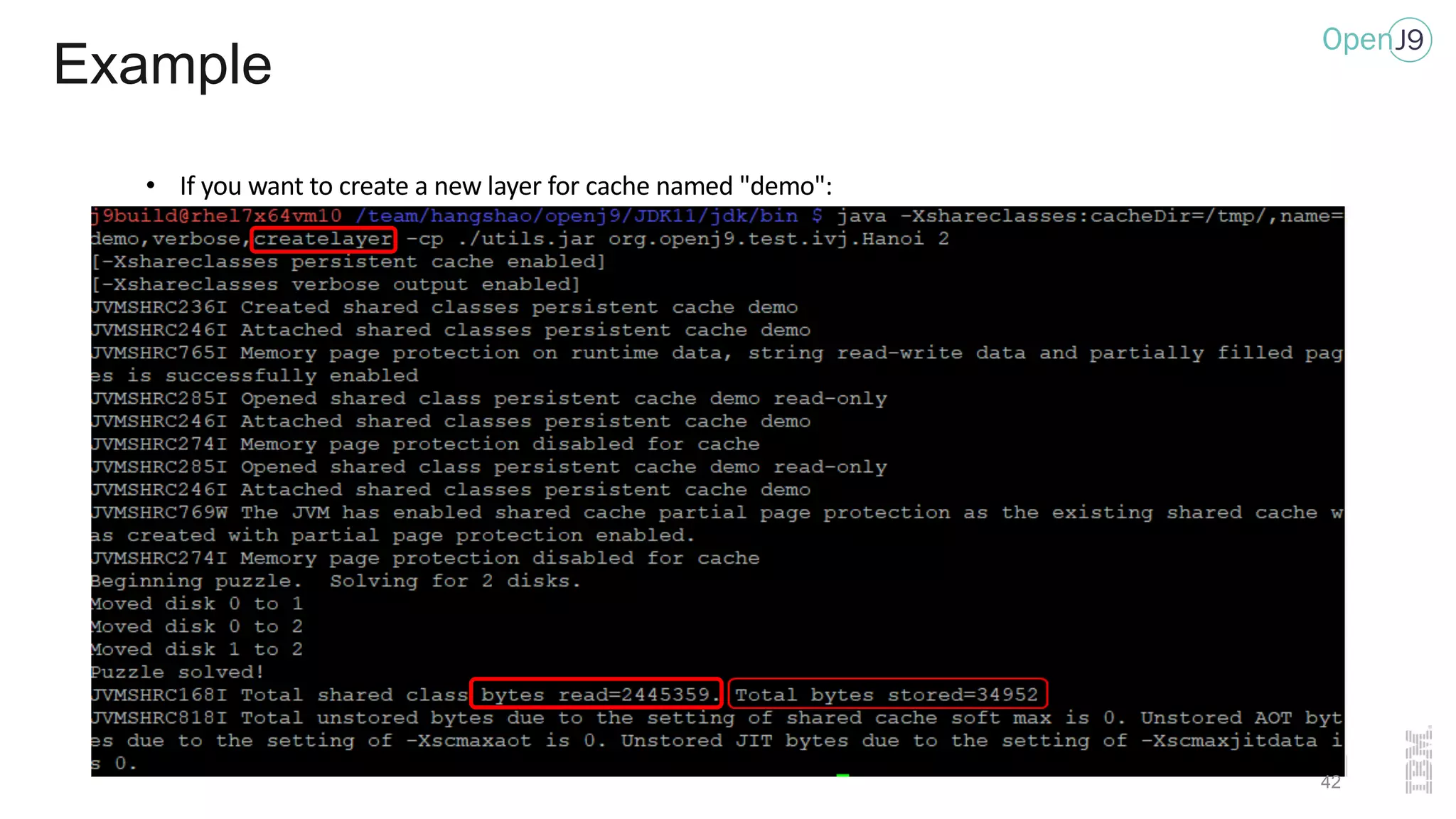 Example
• If you want to create a new layer for cache named "demo":
42
 