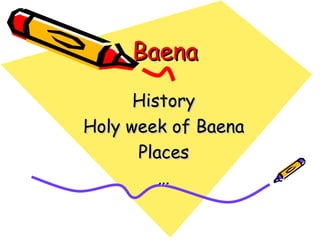 Baena History Holy week of Baena Places … 