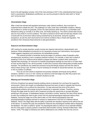 CBT and Biofeedback | DOCX