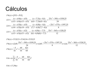 Cálculos 