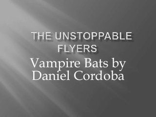 Vampire Bats by
Daniel Cordoba
 