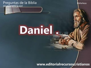 www.editorialrecursoscristianos
Preguntas de la Biblia Biblioteca
del ministerio juvenil
 