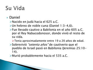 Con la vindicación de la causa de los santos, Daniel 7:27Información General