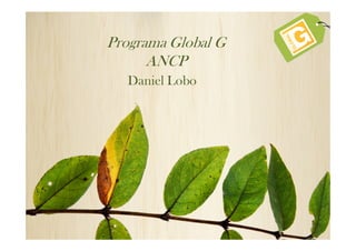 Programa Global G
      ANCP
   Daniel Lobo




                    1
 