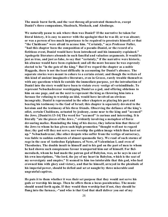 Daniel 3 Commentary Daniel 3 commentary