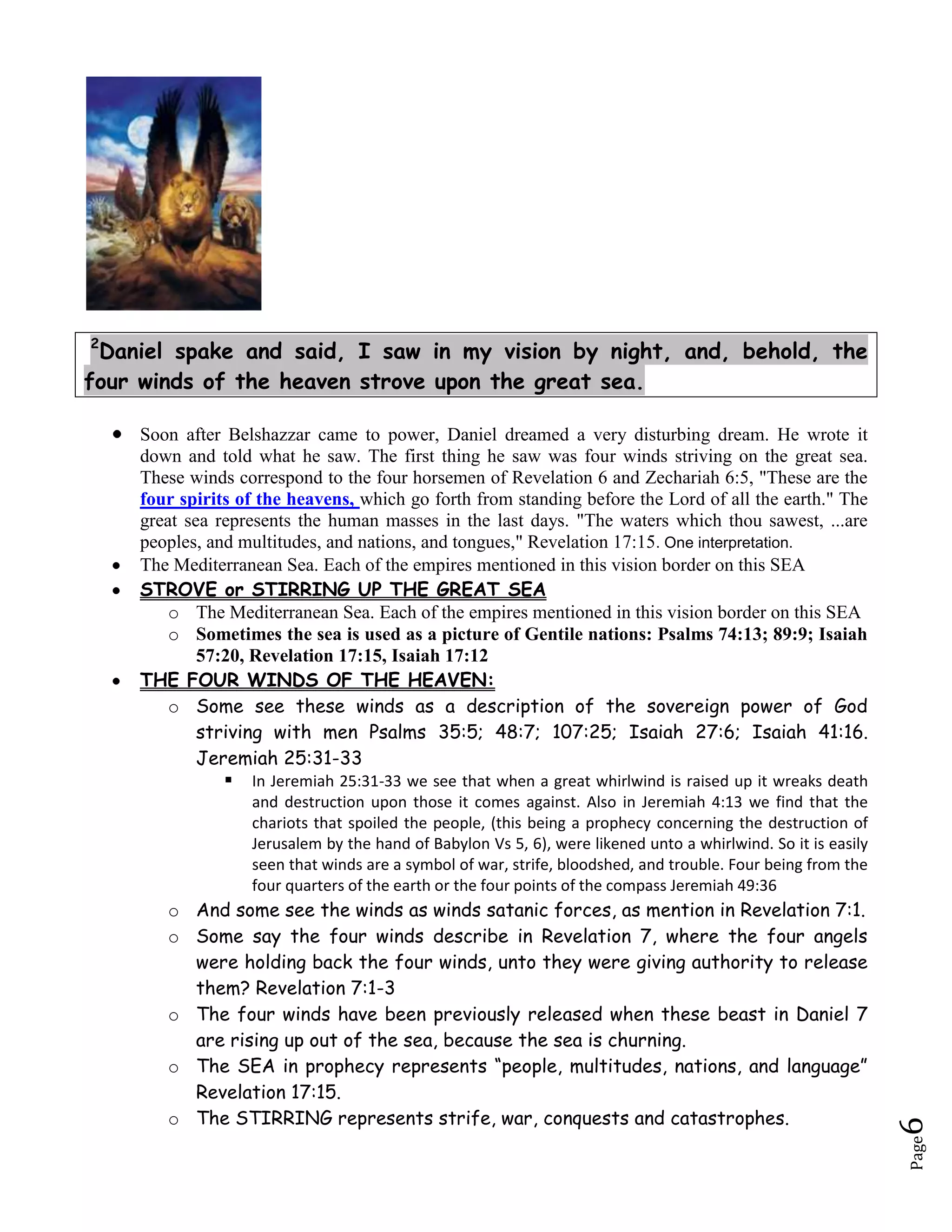 STROVE or STIRRING UP THE GREAT SEA