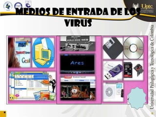 Medios DE ENTRADA DE LOS
         VIRUS
 