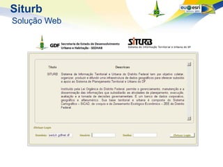 Siturb
Solução Web
 