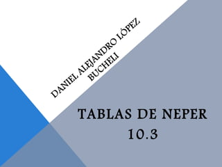 TABLAS DE NEPER 
10.3 
 