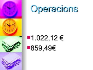 Operacions 1.022,12 € 859,49€ 