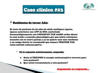 Tipos de Anticonceptivos hormonales y de barrera | PPTX