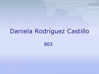 Daniela Rodríguez Castillo 
803 
 