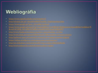 • https://www.significadosbr.com.br/android
• http://alumni.ipt.pt/~deeold/so99x07/public_html/sistemas.htm
• https://www.google.pt/?gws_rd=ssl#q=Android
• https://www.google.pt/search?q=Android&biw=1440&bih=805&source=lnms&tbm=isch&sa=X
&ved=0CAYQ_AUoAWoVChMIsry0ioOSyAIVyNsaCh2RzQTO
• http://www.fundacaobradesco.org.br/vv-apostilas/win_p1.htm
• http://www.ebah.pt/content/ABAAAAu3UAK/unidades-armazenamento
• http://pplware.sapo.pt/internet/a-historia-do-armazenamento-digital/
• https://infocp.wordpress.com/armazenamento/disquete/
• http://pt.slideshare.net/jesterhead87/sara-coelho-ti28trabalhodp
• http://www.infoescola.com/informatica/disco-rigido/
 