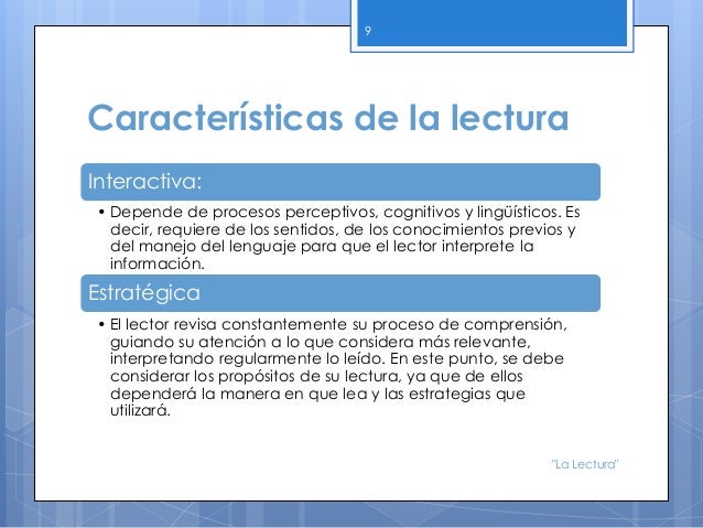 "LA LECTURA"