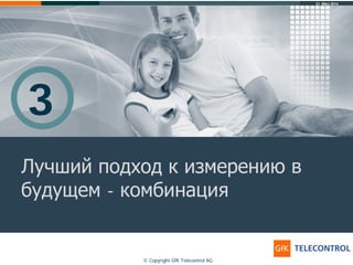 31. März 2014
© Copyright GfK Telecontrol AG
3
Лучший подход к измерению в
будущем - комбинация
 