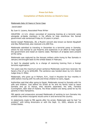 My Imprisonment - Daniel Maldonado