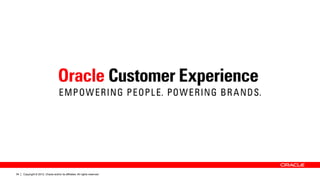 Copyright © 2012, Oracle and/or its affiliates. All rights reserved.34
 