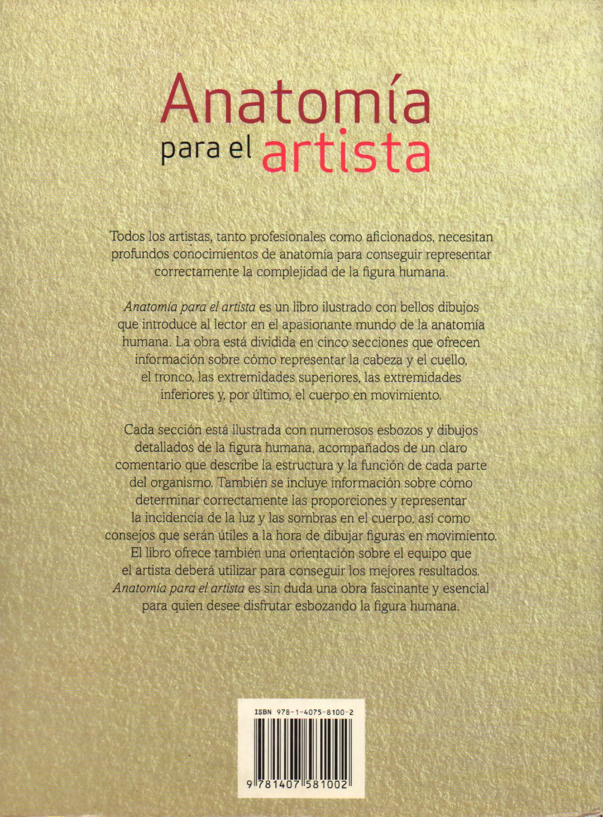 (Daniel carter) anatomia para el artista