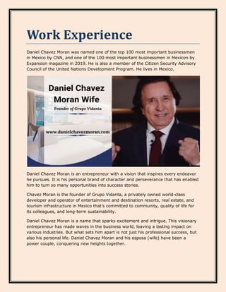 Daniel Chavez Moran Esposa - Visionary Entrepreneur | PDF