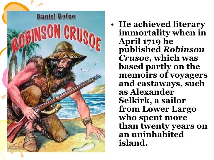 robinson crusoe analysis essay