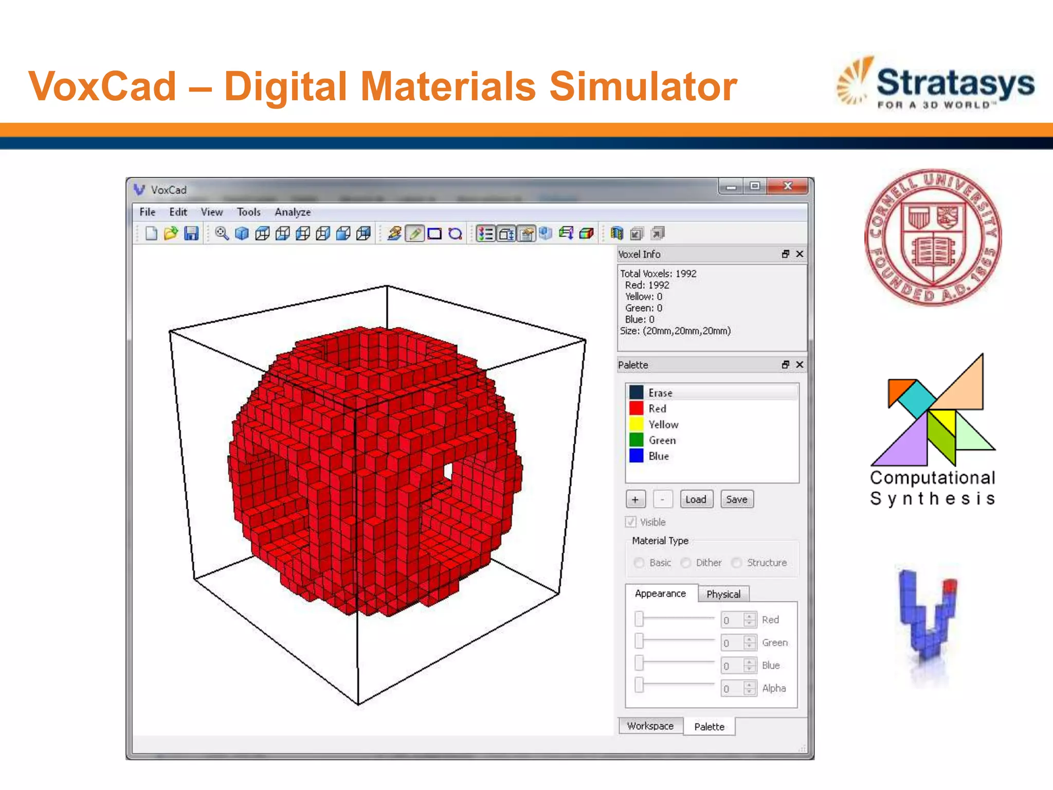 VoxCad – Digital Materials Simulator
 