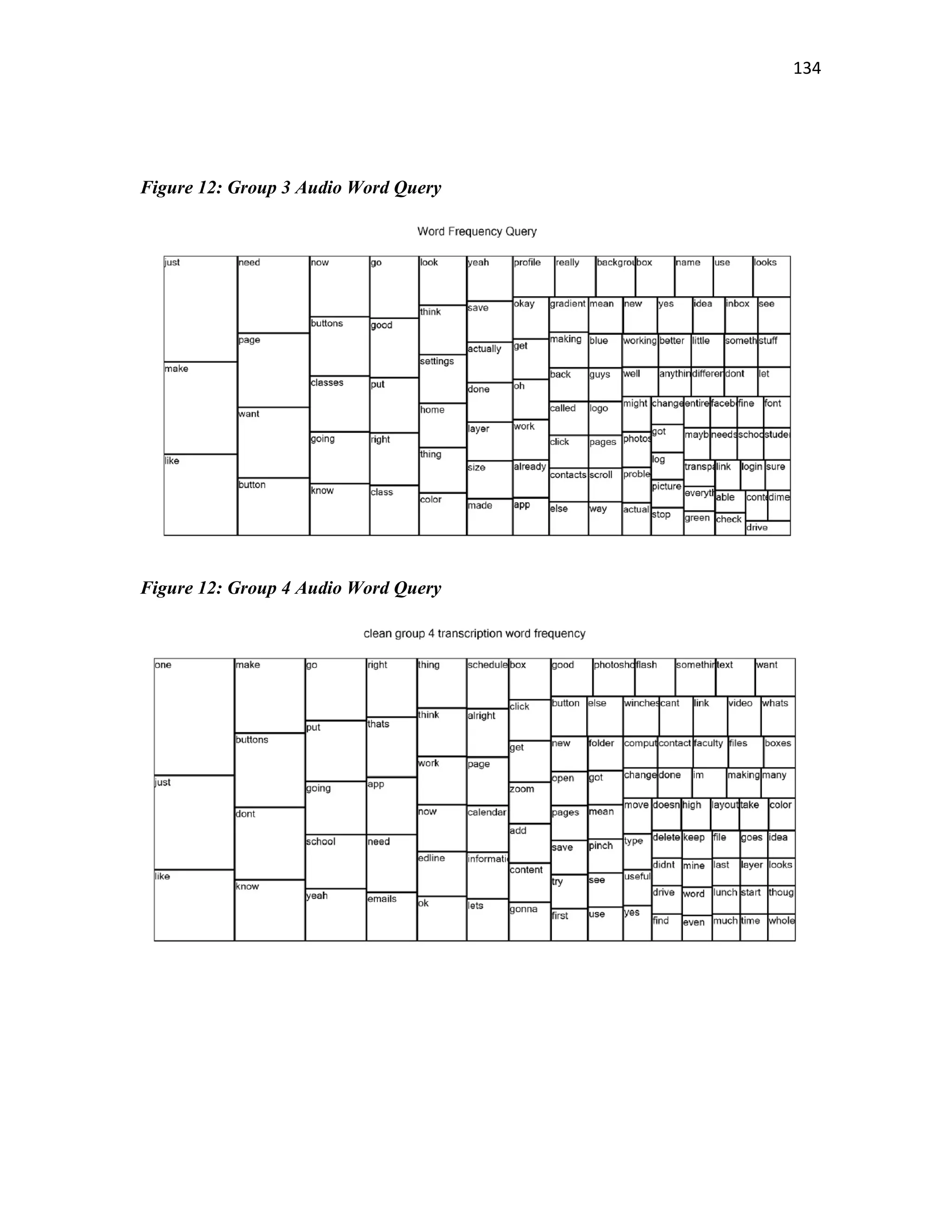   134
 
Figure 12: Group 3 Audio Word Query
 
Figure 12: Group 4 Audio Word Query
 
 
 
 
 
   
 