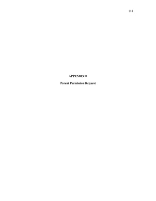 114
 
APPENDIX B
Parent Permission Request
 