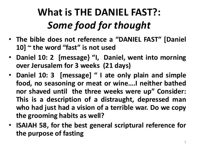 A Daniel Fast Program Prepared exclusively for Churches