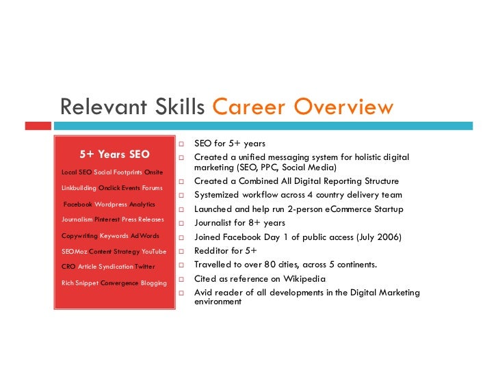 seo social media ppc operations management resume danielmgill