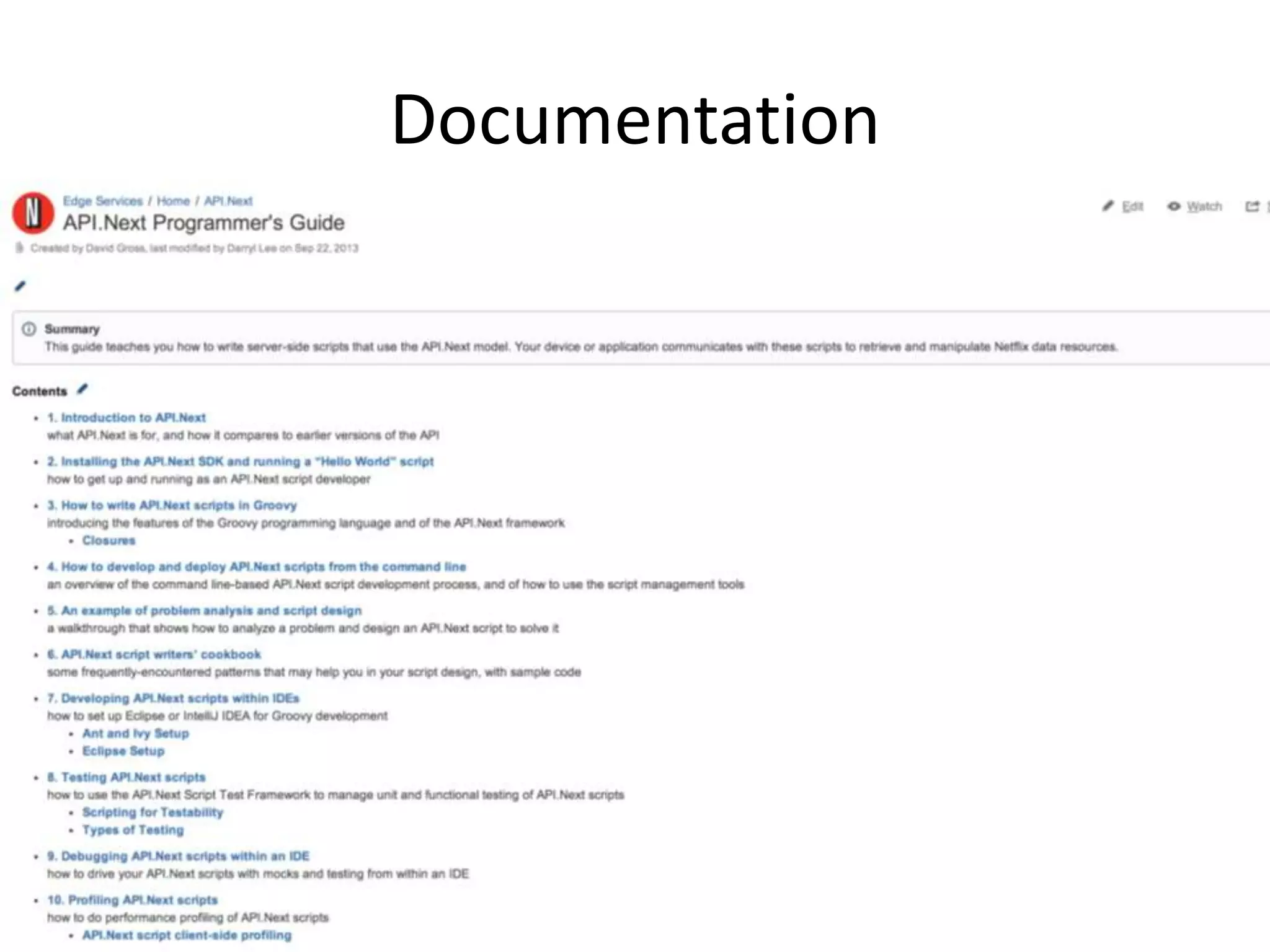 Documentation
 
