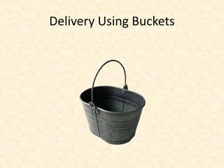 Delivery Using Buckets
 