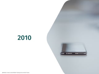 16
@dnlkntt | How to Scale Mobile Testing across several Teams
2010
 