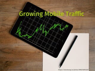 20
@dnlkntt | How to Scale Mobile Testing across several Teams
Growing Mobile Traffic
https://stocksnap.io/photo/RM676MH2KP
 