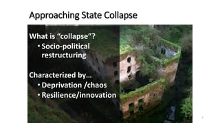 State Collapse Societal Collapse and Reorganization in the Ancient Peruvian Andes ...