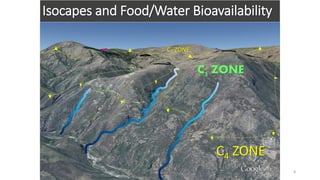 Isocapes and Food/Water Bioavailability
8
C4 ZONE
C4 ZONE
C3 ZONE
 
