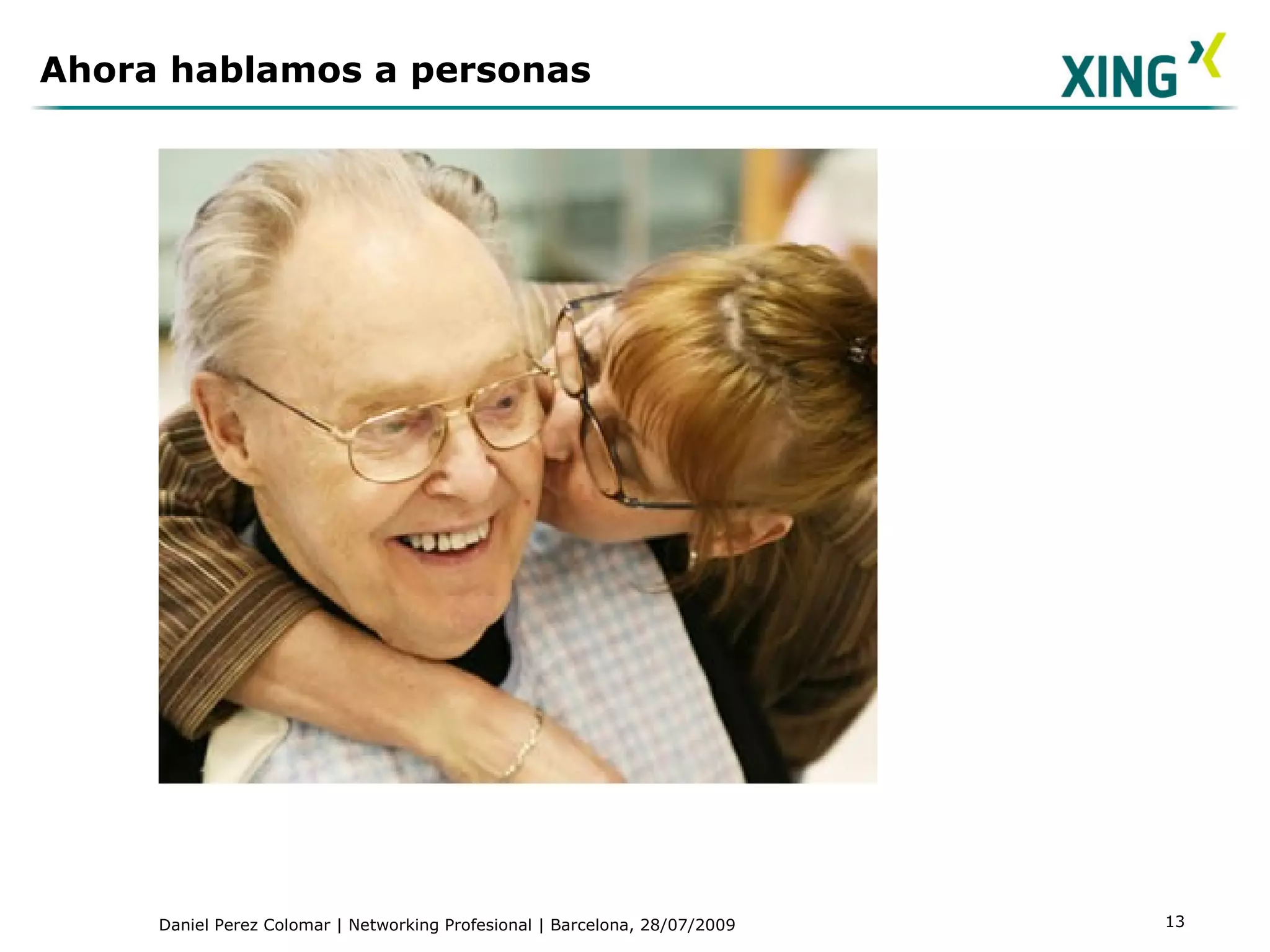 Ahora hablamos a personas 