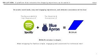 3
=
The Discoverability &  
User Experience of
He wants new brands, easy and engaging experiences, and ultimate convenienc...