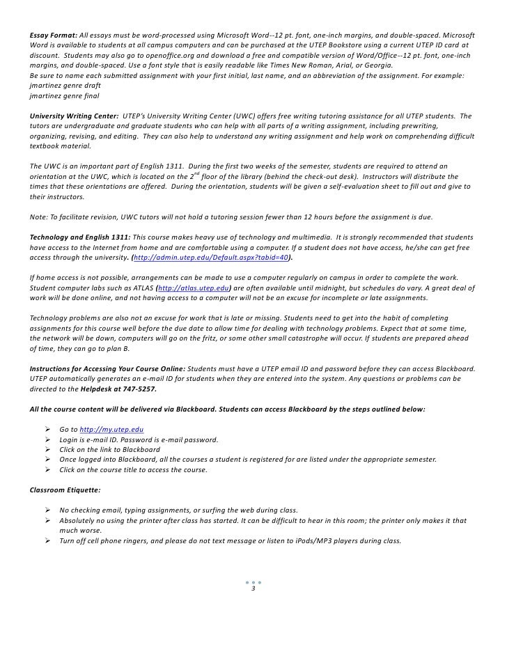 College course essay picture