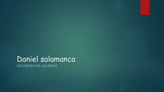 Daniel salamanca 
SEGURIDAD EN LAS REDES 
 