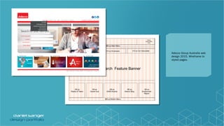 Adecco Group Australia web
design 2015. Wireframe to
styled pages.
 