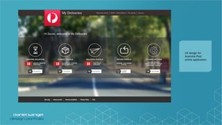 UX design for
Australia Post
online application.
 
