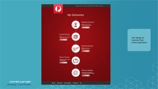 USX design for
Australia Post
online application.
 