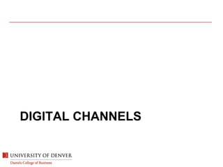 DIGITAL CHANNELS
 