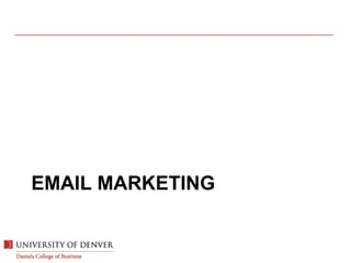 EMAIL MARKETING
 