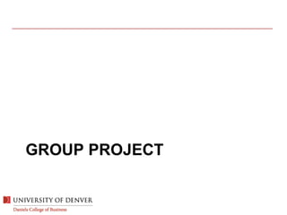 GROUP PROJECT
 