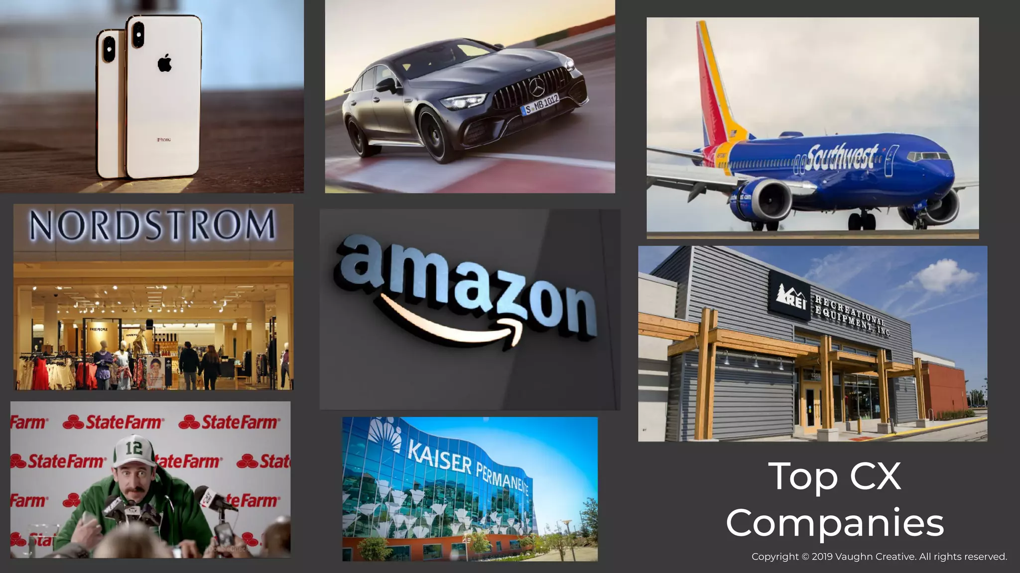 Top CX
Companies
Copyright © 2019 Vaughn Creative. All rights reserved.
 