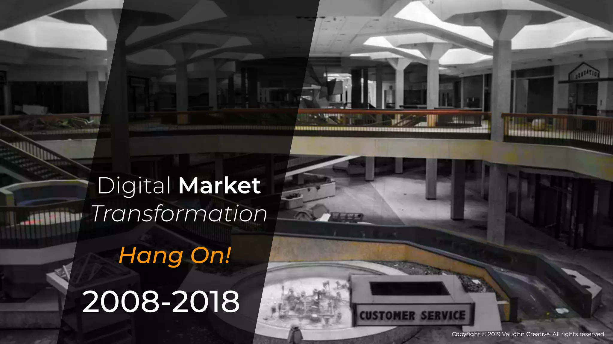 2008-2018
Digital Market
Transformation
Hang On!
Copyright © 2019 Vaughn Creative. All rights reserved.
 