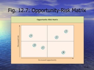 Fig. 12.7: Opportunity-Risk Matrix 12- 
